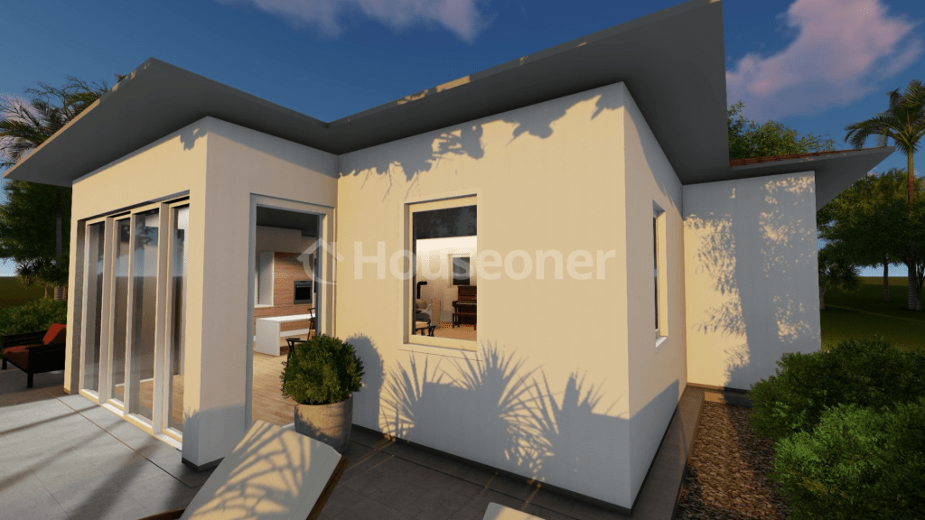 Houseoner diseños moderno Holmes modulares prefabricada estilo de casas y jardines interior bonitos
