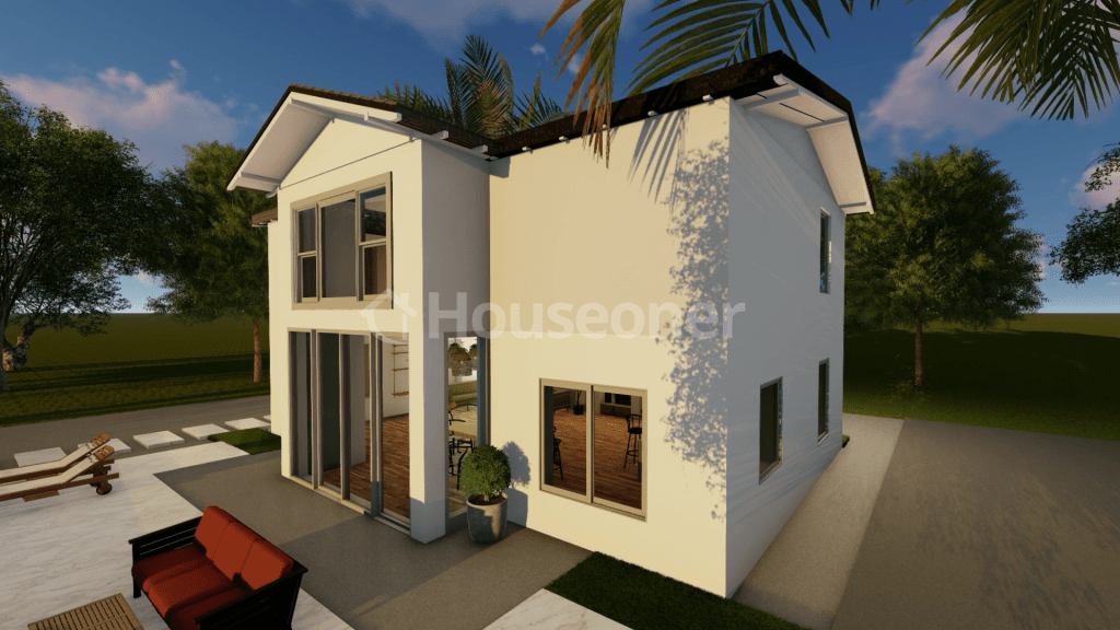 Houseoner Tarso casa modular prefabricada estilo de casa y jardin exterior