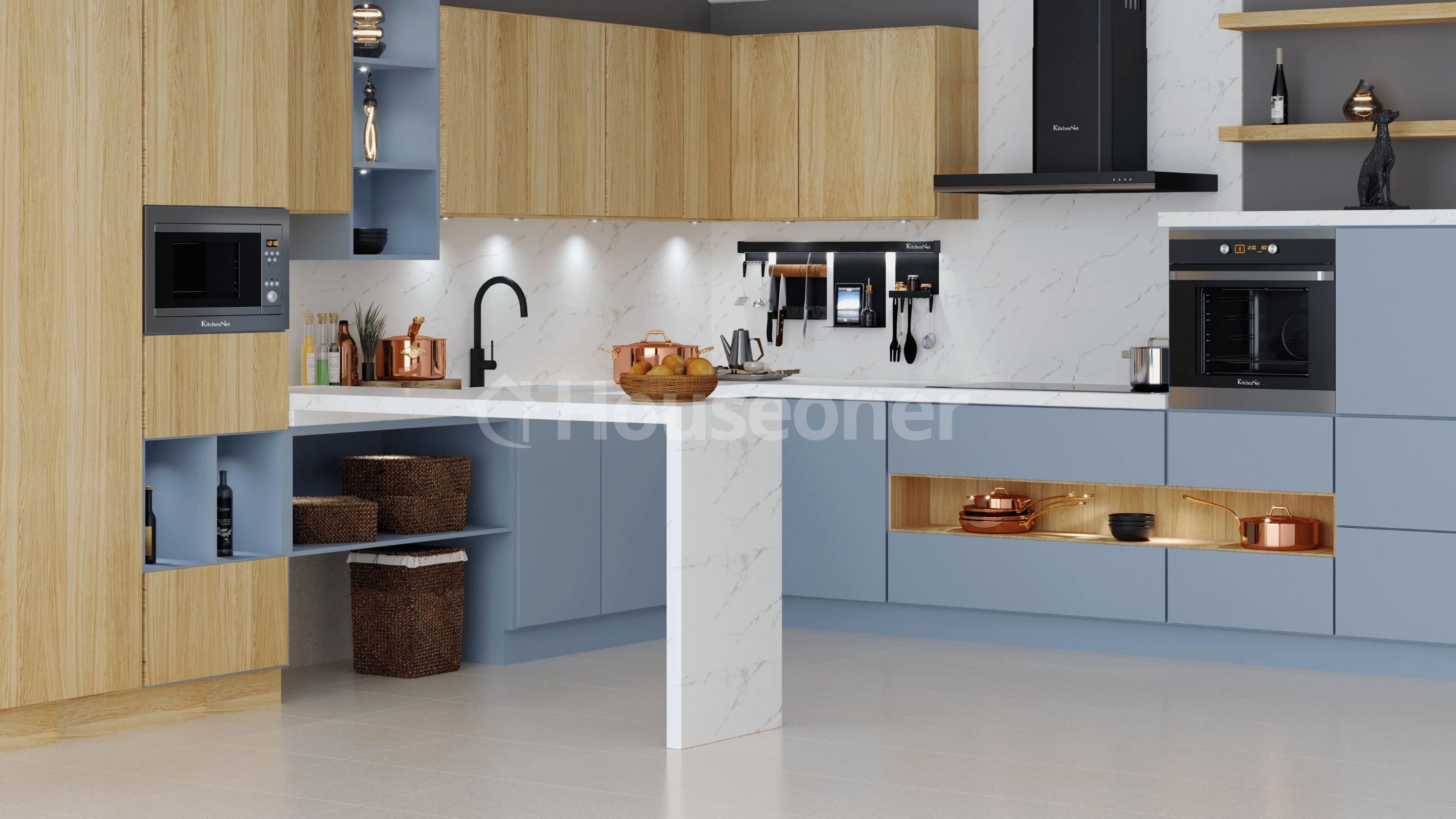 Houseoner casa modular prefabricada interiores bonitos cocinas increibles estilos de casas con mesa y jardin escaleras