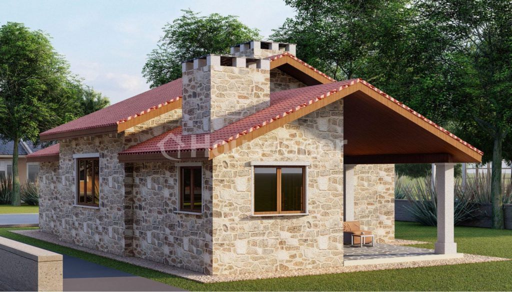 Casas prefabricada de hormigón y madera Salles
