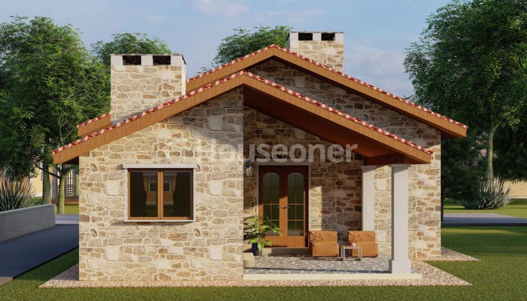 Casas prefabricada de hormigón y madera Salles